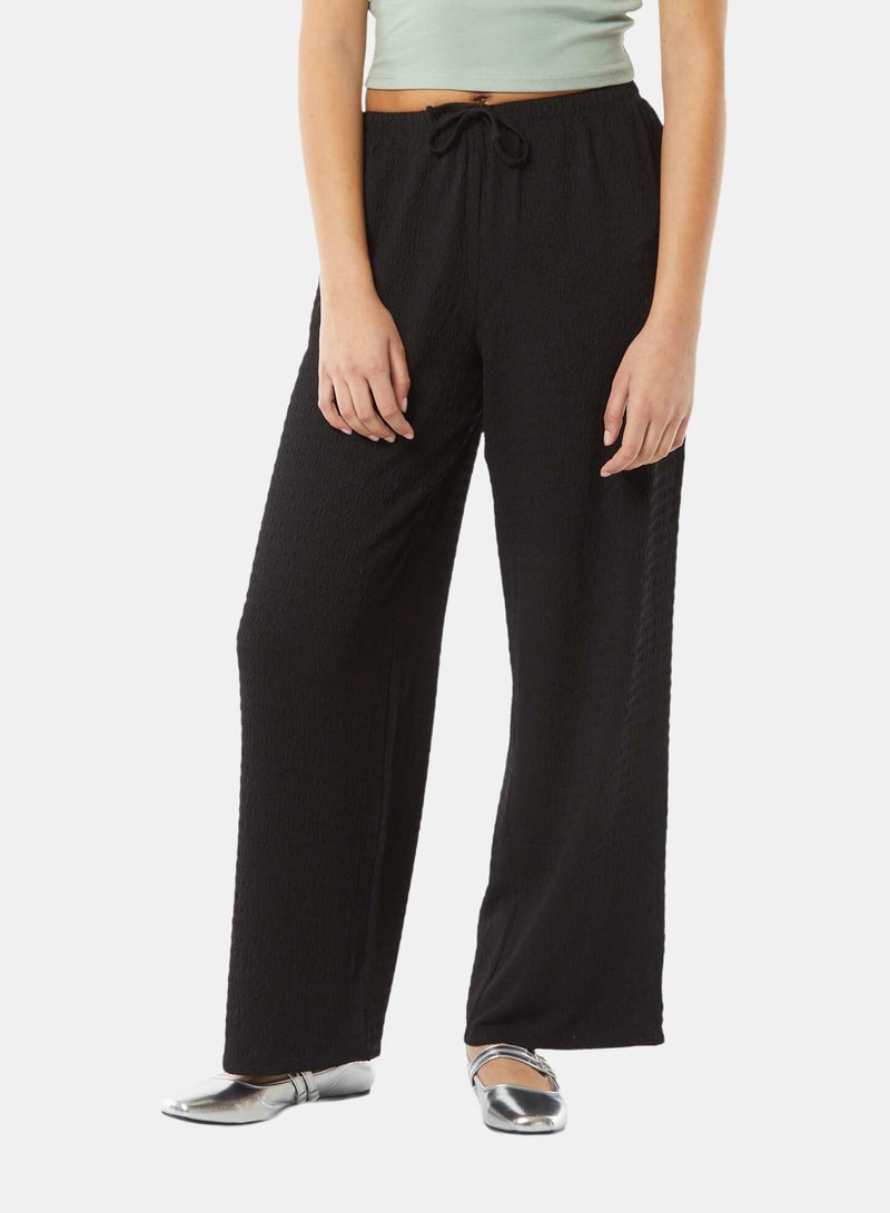 Kiabi Wide-Leg Crepe Knit Pants - Image 1